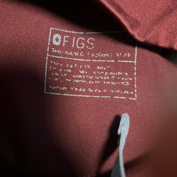 Figs Highwaisted Livingston Pants - Burgundy - Picture 4 of 4